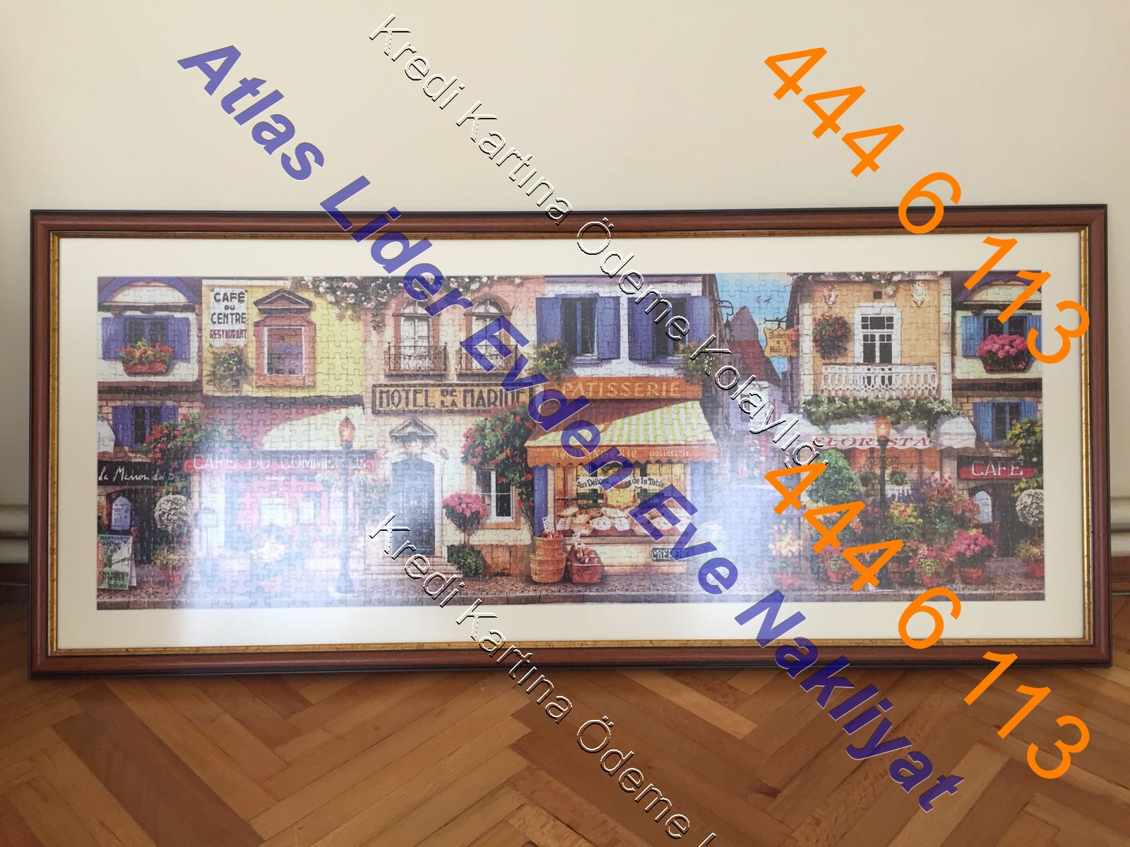 Bütün tablolar özenle taşınır. Puzzle taşıma firması